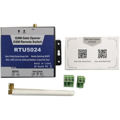 200 users New Remote Access Control Unit by Phone Call Wireless Automatic RTU5024 GSM Gate Opener