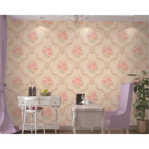 Beibehang PVC 3d wallpaper American country garden big flower background wall living room bedroom beauty parlor wallpaper tapety