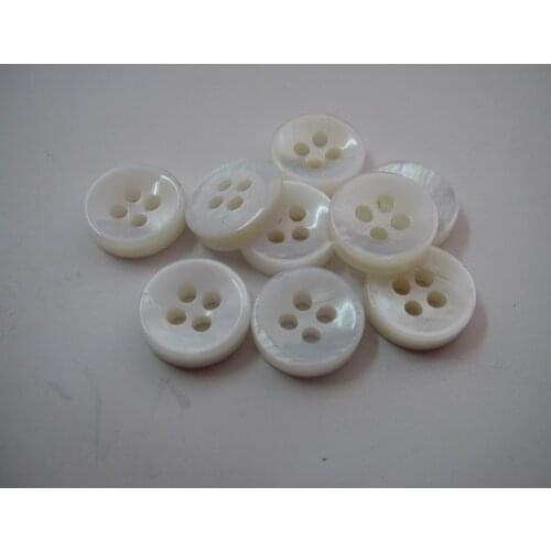 Natural shell shirt button Bowl mother of pearl shell button 18L fashion shirt thickness 3mm custom can engraved you brand