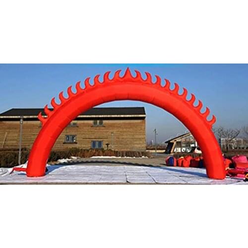 Width 20ft Height10ft Inflatable Red Arch Advertising-Red flame