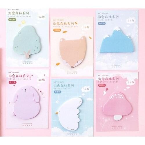 Snow forest sticky note memo pad(1pack)