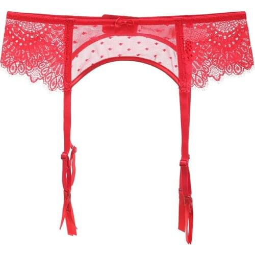 4 colors Women Garters Suspenders Adjustable Waist Belt for Stockings Suspender Sexy Women Wedding Lace Top Garter big size