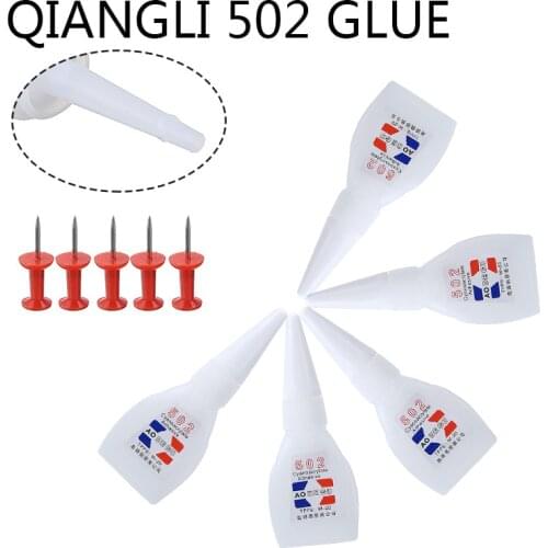 1pc/5pcs 502 Glue Clear Liquid Super Glue Powerful Cyanoacrylate Adhesive Glue Strong Adhesion Quick Dry For DIY Material Repair