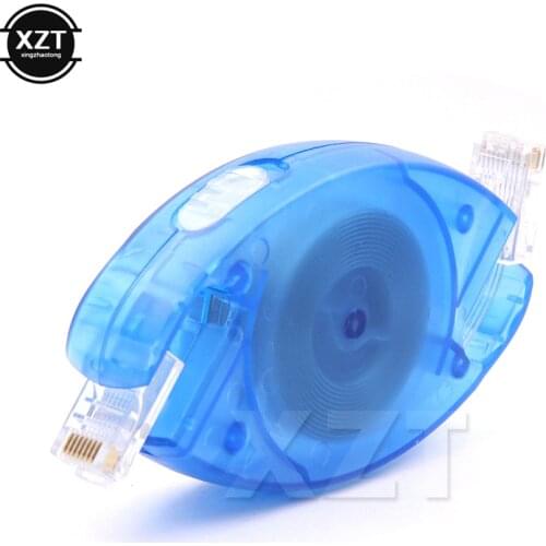 1pc Hot sale 2.5m Retractable 8 Pin Portable RJ45 Male to Male Cat5 Ethernet Network Cable for Laptop