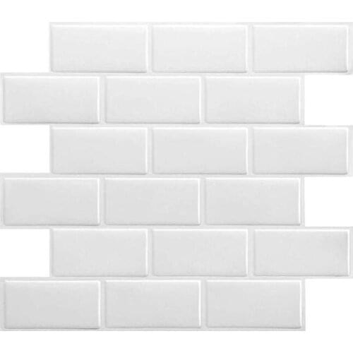 10 sheets/pack Hexagon Self Adhesive mosaic kitchen wall backsplash bathroom waterproof decorative stickers for tiles 250*250mm