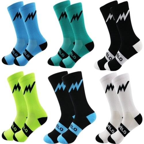 2 Pairs High Elastic Wear Resistant Socks Professional Camping Rock Climbing Socks