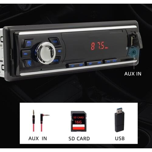 Car MP3 Player FM Radio High Performance with Remote Control Receiver Multimedia 12V