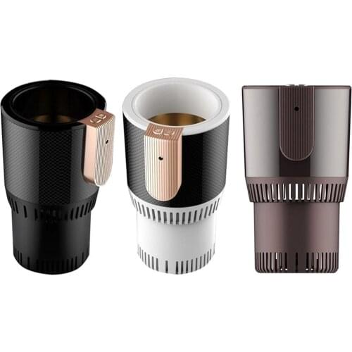 DC 12V Car Heating Cooling Cup 2-in-1 Car Office Cup Warmer Cooler Smart Car Cup Mug Holder Tumbler Cooling Beverage Drinks Cans