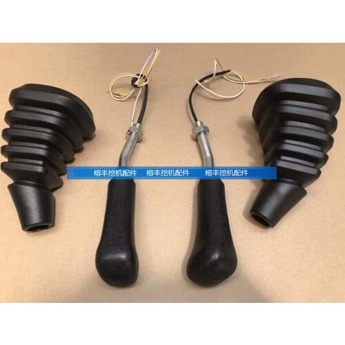 Free shipping EC55/140/210/240/360B excavator operating handle joystick handle rubber dust cover digger parts