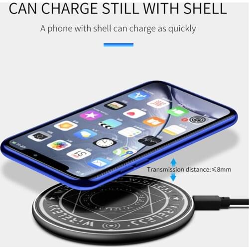 10W Qi Magic Array Wireless Charger For iPhone 12 12ProMax 11 11Pro X 8 Plus XS MAX XR Wireless Charging Pad for Samsung Huawei