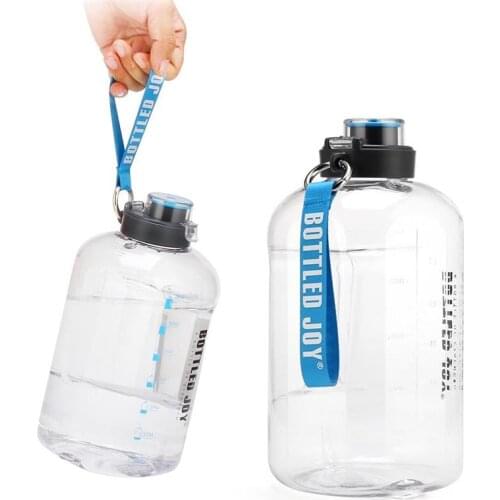 Large Capcity Water Bottle 3.78L/1.5L/2.5L Shaker Bottle with Handle Outdoor Fitness Running Gym Training Plastic Sports Bottles