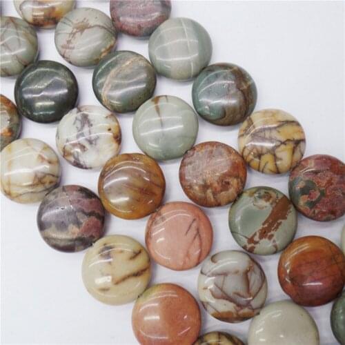 1 Strand 16x6mm Natural Multi-Color Picasso Jasper Round Loose Beads DIY Jewelry Making 15.5Inch M416