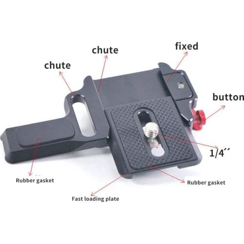 Feichao Quick Release Plate for Zhiyun Crane-M2 Gimbal Mounting Clamp QR Plate Accessories Aluminum Alloy Adapter Mount 1/4Screw