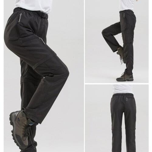 Outdoor Sports Leisure Quick-drying Pants Men Women Hiking Pants Long Short Trousers Detachable Calca Masculina брюки мужские