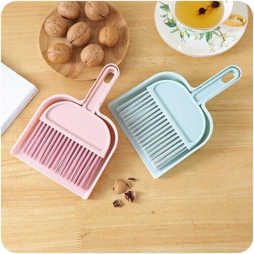Household Mini Dustpan Broom Desktop Broom Creative Cleaning Tool for Keyboard Brush Plastic Dustpan Set