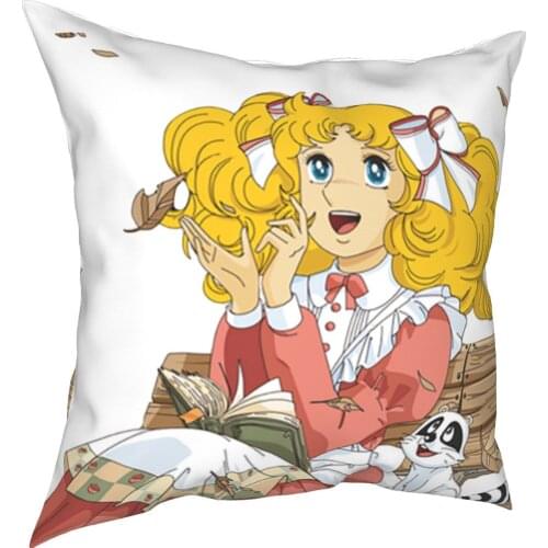 Candy Candy Anime Pillowcase Printing Polyester Cushion Cover Decor 70s Anime Pillow Case Cover Home Dropshipping 40X40cm