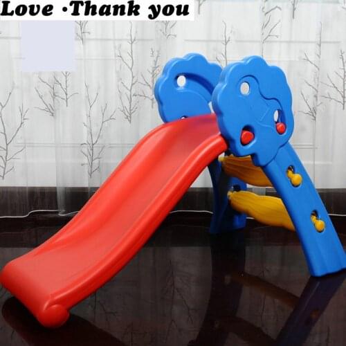 Children slide Childrens home indoor birthday toys with widening, lengthening, thickening and folding a small slide