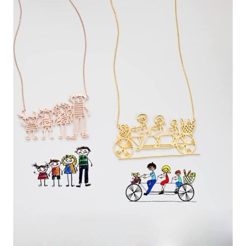 Childrens Painting Necklace • Art Necklace • Childrens Art Gifts • Personalized Necklaces • Mothers Gifts • Grandmas Gifts