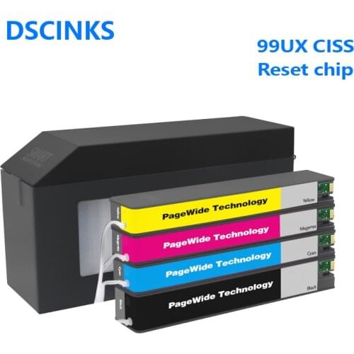 For hp 990 991 992 993 CISS PageWide Color 755dn 4PZ47A MFP 774dn 4PZ43A MFP 774dns Pro 750dn Pro 750dw Pro 777z with ARC chip