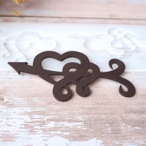 Mutual affinity Two love shape Non-stick Silicone Chocolate Mold Ice Molds Cake Mould Bakeware Baking Tools