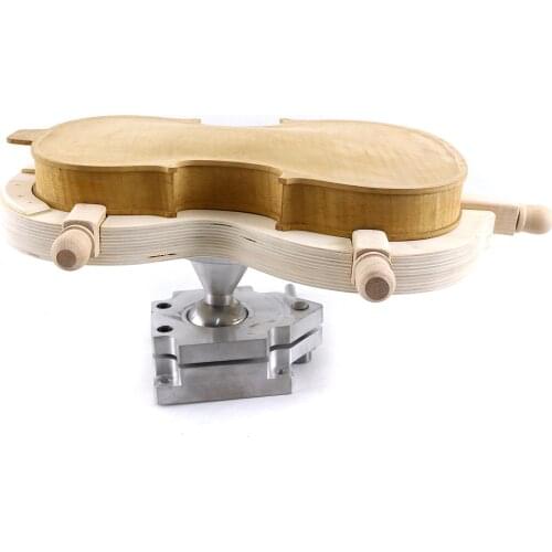 Violin Luthier Tool 4/4 Wooden Salver universal Rotating trestle Metal Bod