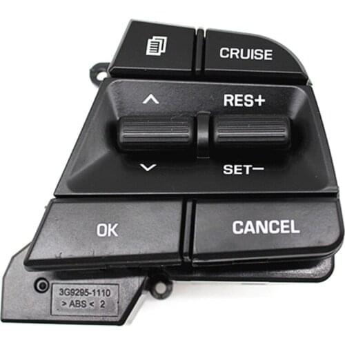 St eering W heel Button for Hyundai Elantra Ad Solaris 2017 2018 1.6L Buttons Bluetooth Phone Cruise Control Volume