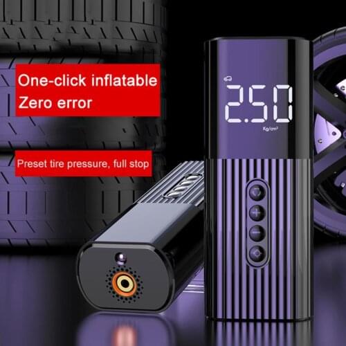 Mini Portable Fast Inflating Car Air Pump Compressor Digital Wired Car Tyre Inflatable Pump LED Flash Light For Car Moto Bicycle