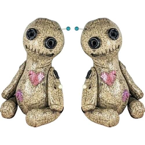 Resin Voodoo Doll Cone Burner Incense Burner Desktop Ornament Handmade Desk Ornaments Decorative Props Home Decoration Impart