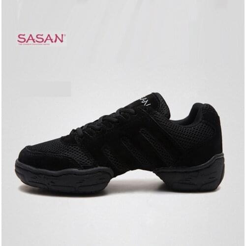Dance Shoes Sprinkle Mesh Mens And Womens Dancing Shoes Square Shoe Soft Jazz Shoes Spring Summer Modern 8810 FREE Sock SASAN