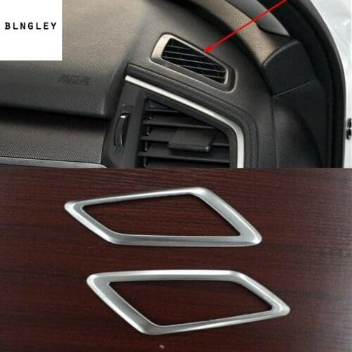 2pcs/lot Car stickers stainless steel High position air conditioning outlet decoration cover for 2017 2018 2019 Honda Civic 10th
