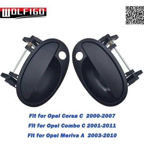 New Exterior Outside Car Door Hnadle Front Left Right For Opel Corsa C 00-07 Combo C 01-11 Meriva A 03-10 93397227,93397226