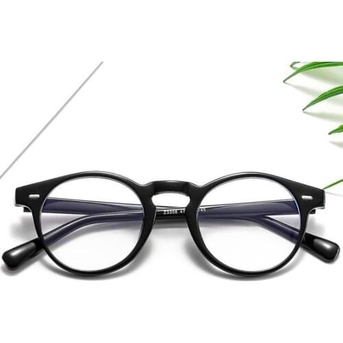 2021 new women Vintage Fashion Plastic Eye round Glasses Frame Women Classic Square Computer Eyeglasses Men