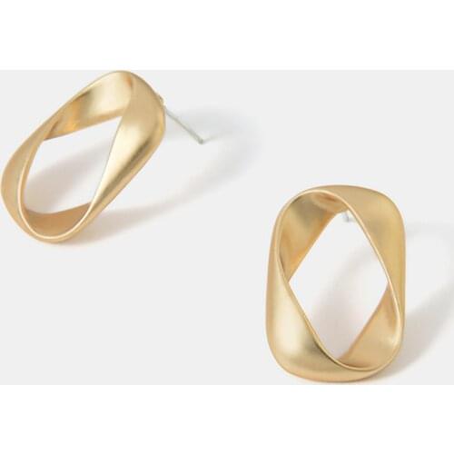 New Design Simple Style Hollow Rectangle Quadrilateral Geometry Shaped Stud Earring For Women Girls Ear Jewelry Birthday Gifts