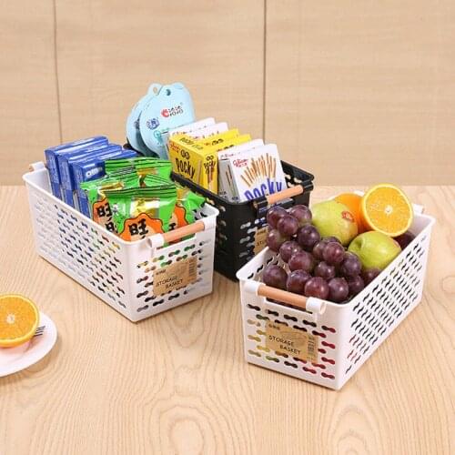 New Hot Kitchen Organization Plastic Kitchen Storage Box Refrigerator Basket Fridge Storage Rack Freezer Bathroom Desktop Shelf