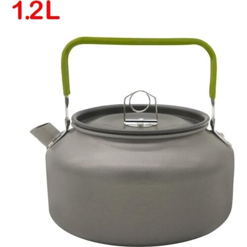 1.2L Outdoor Portable Coffee Teapot Kettle Camping Hiking Picnic BBQ Kettle Water Pot Aluminium Alloy Tea camping kettle