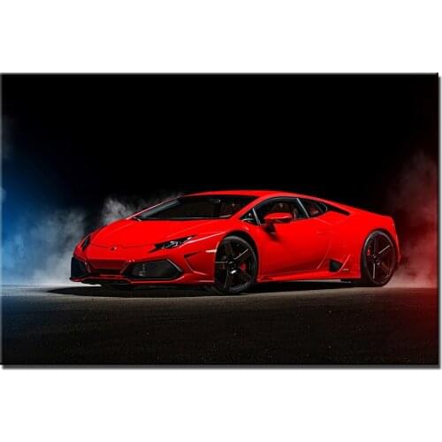 Huracan Lambo Poster New Hot Art 16x24 20x30 24x36 inches Picture for Wall Decor Living Room Vehicle Canvas Painting