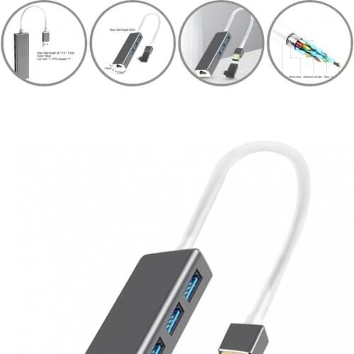 Plug Play Solid Portable Micro USB to RJ45 LAN Converter for Media Player