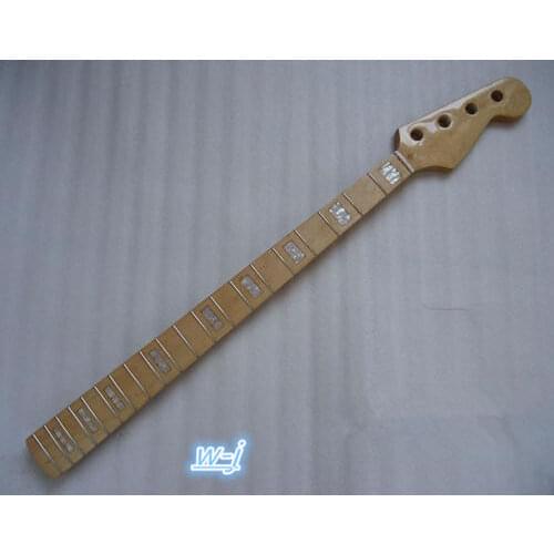 DIY Maple Wood 20 Fret For Electric JAZZ Bass Neck Parts