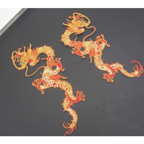 Sewing supplies Dragon Cloth Sticking Opera Clothing Embroidery Dragon Back Glue Dragon National Dance Clothing Embroid