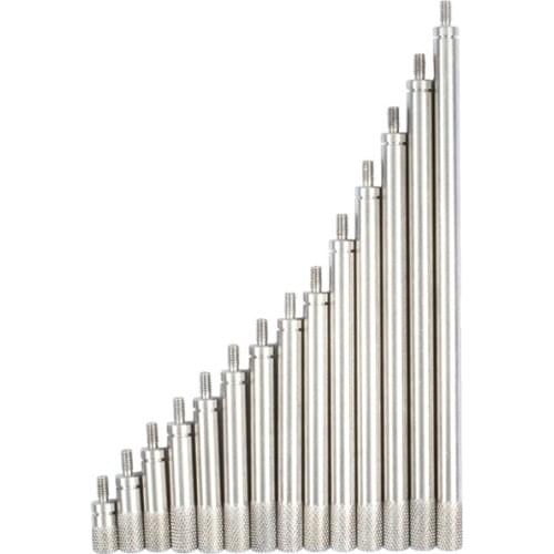 SYLMOS Universal Type Dial Indicator Probe Longer Connection Rod Extension Bar Gauge M2.5 From L 10 to 100mm 17PCS in Total