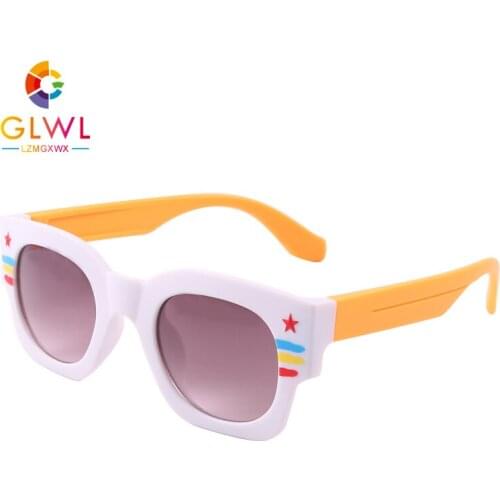 Sunglasses Junior Cool Sun Glasses Boys White Shades Kids Sunglass Sports Baby Girl Eyeglasses Retro Child Eyewear Fashion 2021
