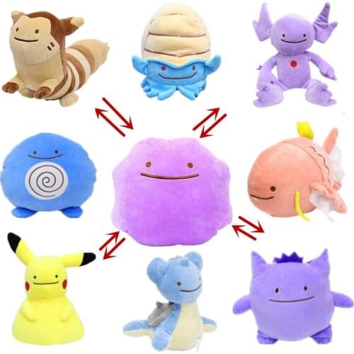 Takara Pokemon 20/30cm Pikachu Squirtle Charizard Bulbasaur Eevee Plush ToyToy Hobby Collection Doll Kawaii Gift for Girl