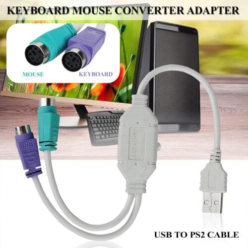 USB To Keyboard Mouse Adapter USB Male To Female USB Male To Round Port Keyboard Mouse Cable Converter Adapter Drop Shipping