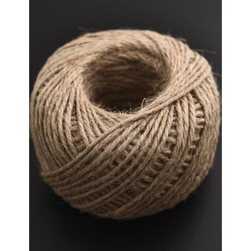 100 Meter Burlap Rope Natural Jute Twine Burlap String Hemp Rope Wedding Gift Wrapping Cords Home Woven Decorative DIY Crafts