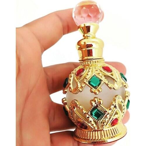 15ml Vintage Essential Oil Bottle Aromatherapy Refillable Perfume Empty Bottle Cosmetic Container