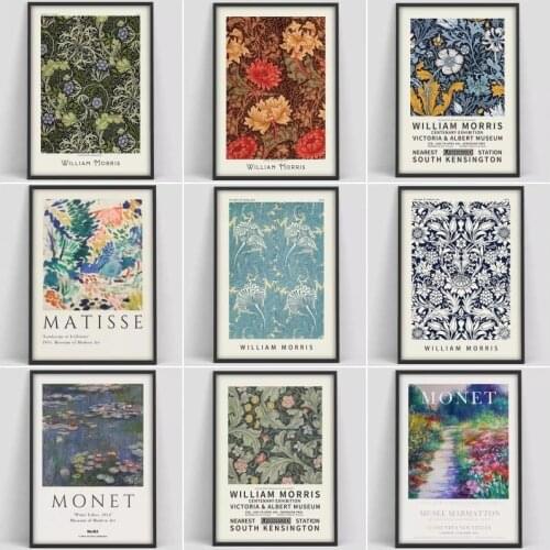 William Morris The Victoria and Albert Museum Exhibition Posters and Prints Canvas Painting Wall Art Pictures for Home Decor