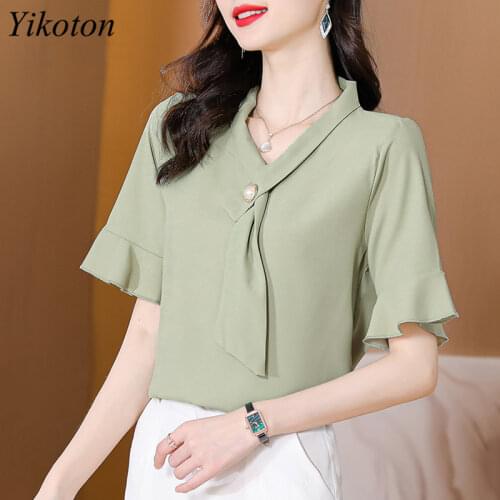 YIKOTON Short Sleeve Blouses