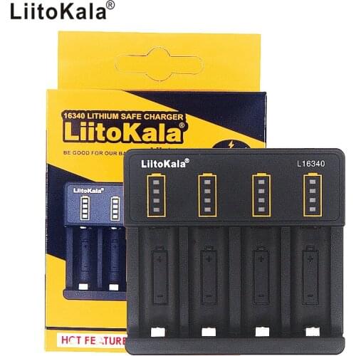 LiitoKala Lii-16340 charger 3.7V 4.2V Rechargeable battery CR123A CR123 Charger 16340 Charger
