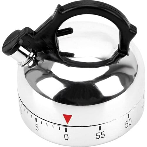 1 Pcs Kettle Shaped Timer Kettle Mechanical Timer 60 Minute Countdown Alarm for Kitchen Tool