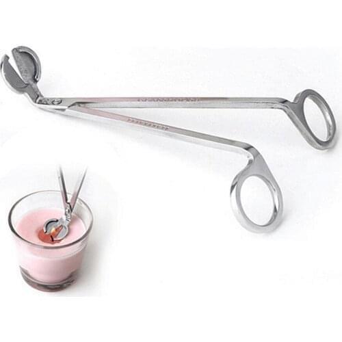 17CM Candle Wick Trimmer Stainless Steel Candle scissors Oil Lamp Trim scissor Cutter Snuffer Tool Hook Clipper